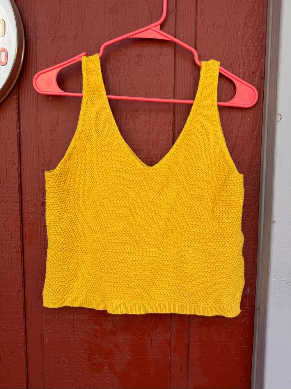 Marine Layer V-Neck Knit Cropped Tank